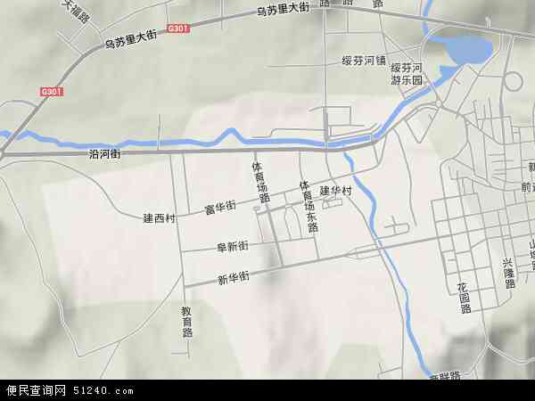 中国黑龙江省牡丹江市绥芬河市阜宁镇地图(卫星地图)图片