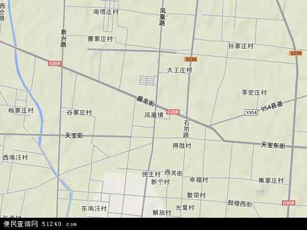 河北省邢台市宁晋县凤凰镇地图(地图)