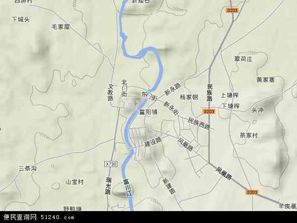 富阳镇地图 - 富阳镇卫星地图