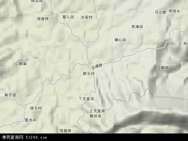 中国四川省宜宾市高县复兴镇地图(卫星地图)图片