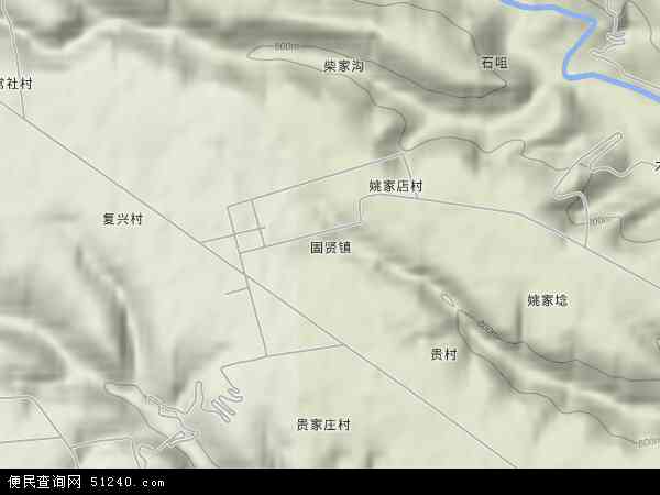 陕西省咸阳市淳化县固贤镇地图(地图)