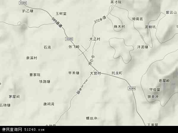 中国湖南省衡阳市祁东县黄土铺镇地图(卫星地图)图片