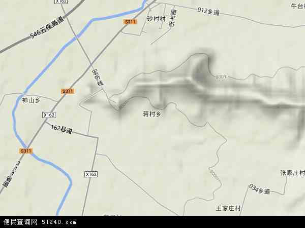 山西省 忻州 市定襄县蒋村乡地图(地图)