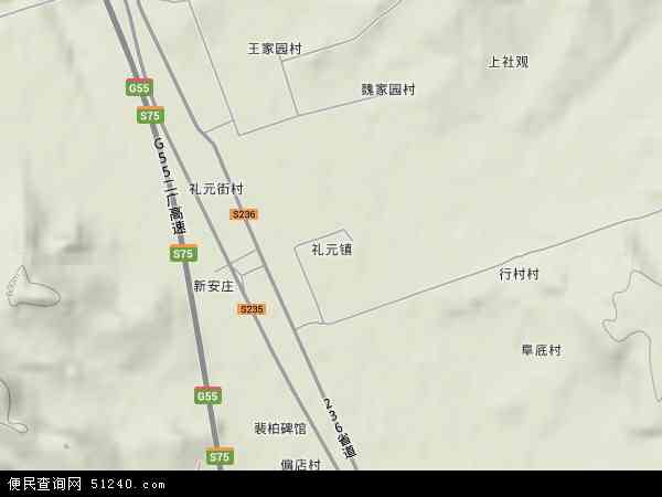 中国山西省运城市闻喜县礼元镇地图(卫星地图)图片