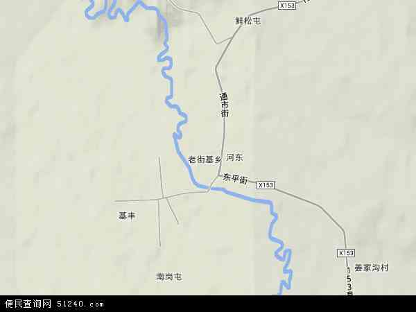 中国黑龙江省哈尔滨市尚志市老街基乡地图(卫星地图)图片