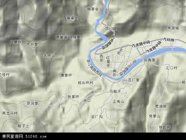 平武县高清地图
