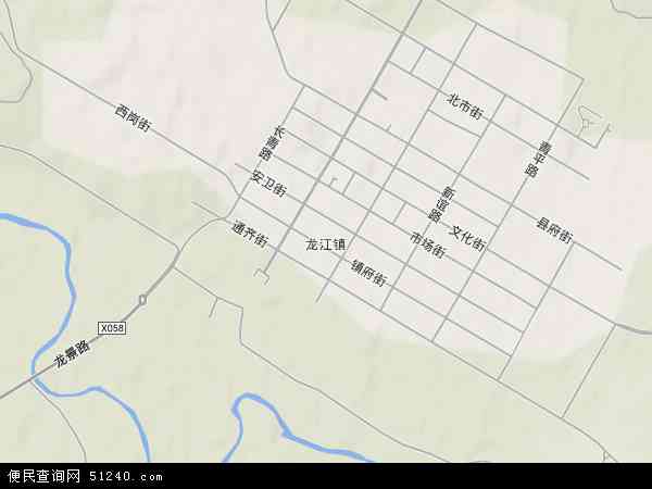 中国黑龙江省齐齐哈尔市龙江县龙江镇地图(卫星地图)图片