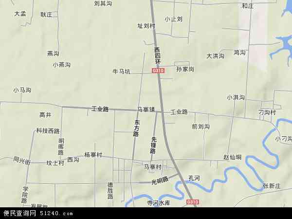 中国河南省郑州市二七区马寨镇地图(卫星地图)