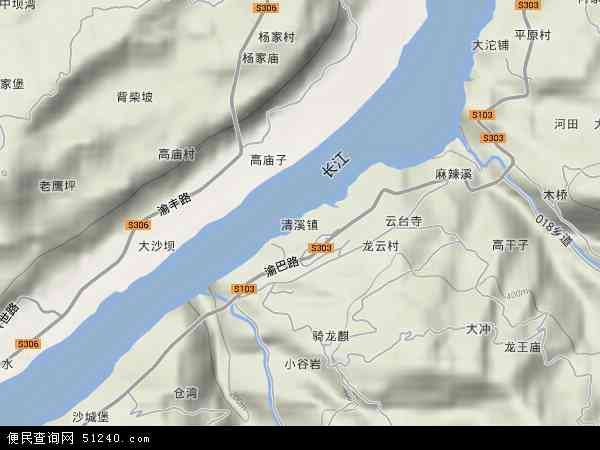 涪陵区行政地图展示图片