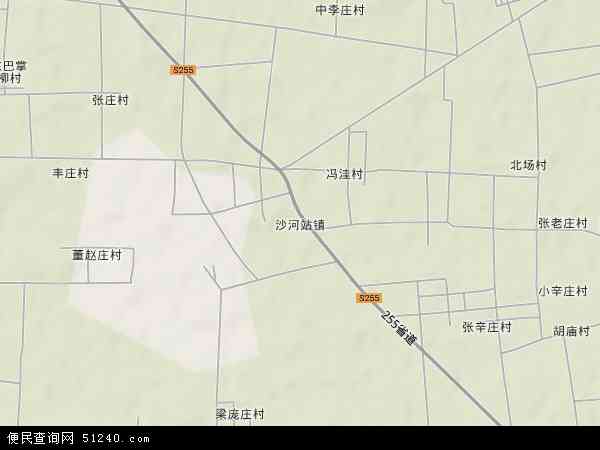 中国山东省泰安市东平县沙河站镇地图(卫星地图)图片