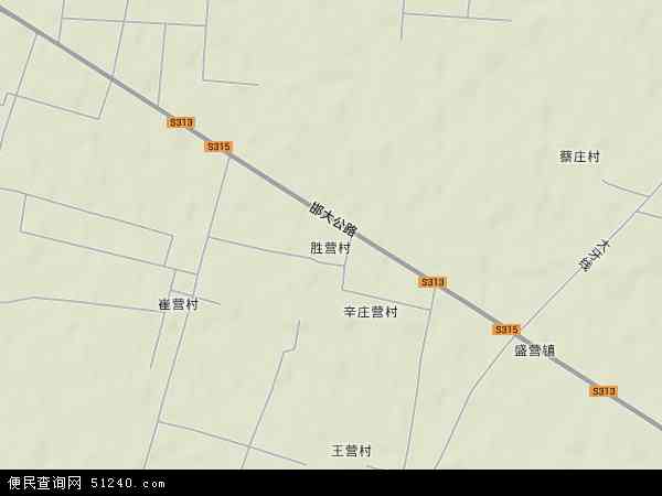 中国河北省邯郸市广平县胜营镇地图(卫星地图)图片