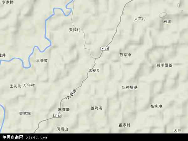 太安乡地图 - 太安乡卫星地图 - 太安乡高清航拍