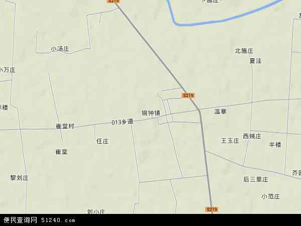 中国河南省驻马店市正阳县铜钟镇地图(卫星地图)图片