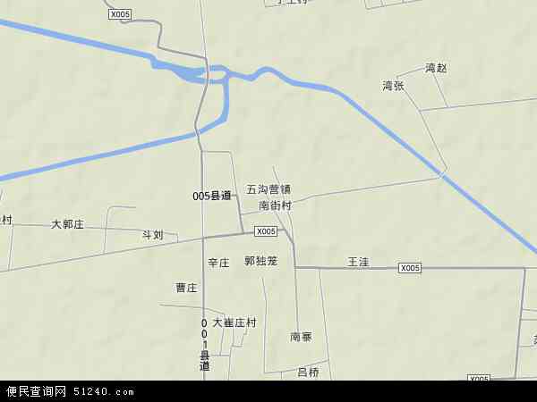 中国河南省驻马店市西平县五沟营镇地图(卫星地图)图片