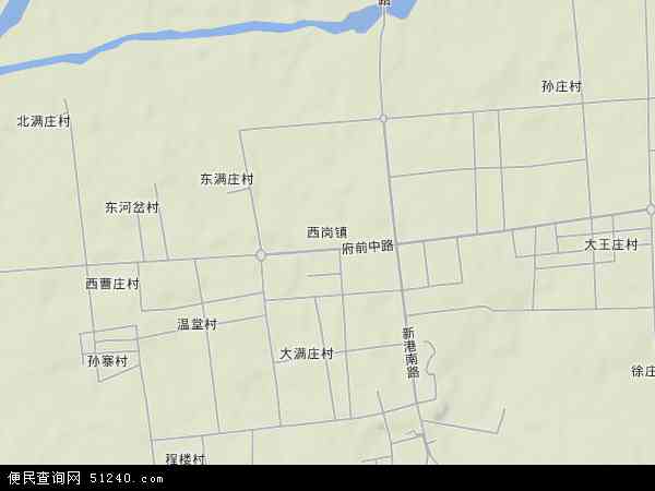 山东省枣庄市滕州市西岗镇地图(地图)