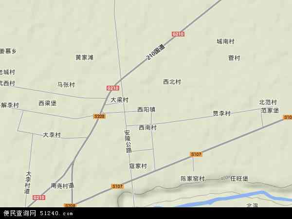 陕西省咸阳市三原县西阳镇地图(地图)