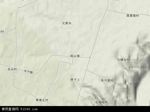 陕西省咸阳武县相公镇地图(地图)