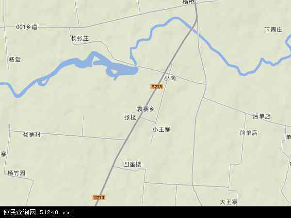 中国河南省驻马店市正阳县袁寨乡地图(卫星地图)图片