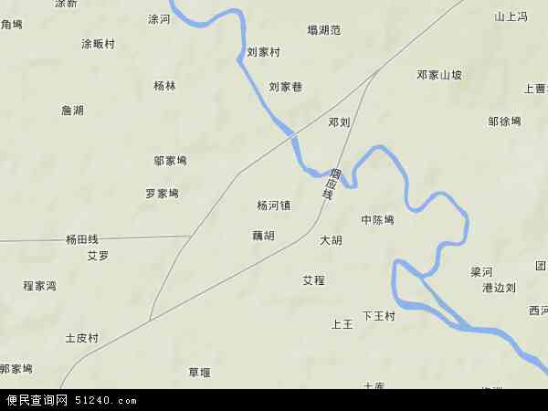 中国湖北省孝感市应城市杨河镇地图(卫星地图)图片