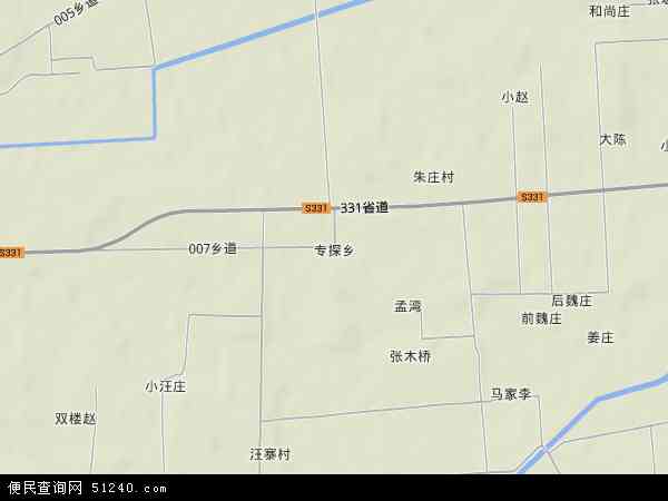 中国河南省驻马店市西平县专探乡地图(卫星地图)图片