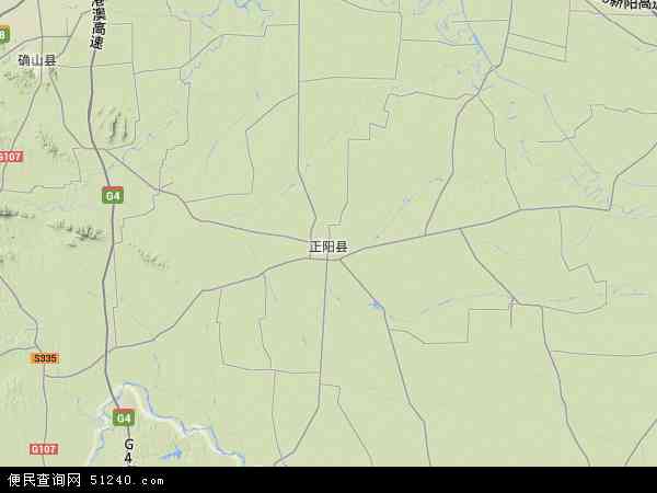 中国河南省驻马店市正阳县地图(卫星地图)图片