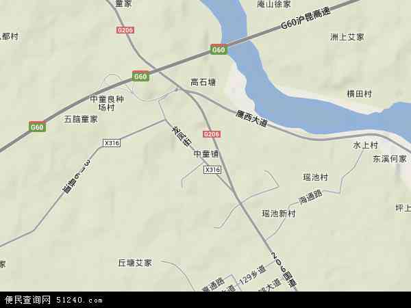  江西省 鹰潭市 余江县 中童镇  本站收录有:2020中童镇地图