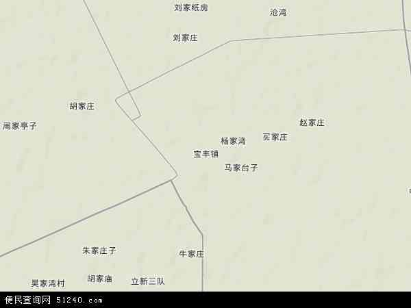 中国宁夏回族自治区石嘴山市平罗县宝丰镇地图(卫星地图)图片