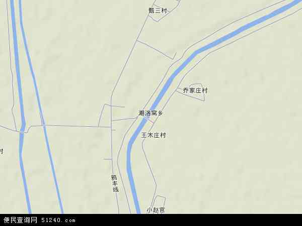 中国河北省唐山市玉田县潮洛窝乡地图(卫星地图)图片