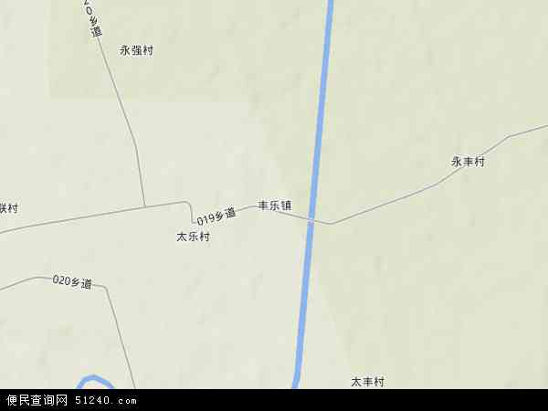 中国黑龙江省双鸭山市集贤县丰乐林场地图(卫星地图)图片