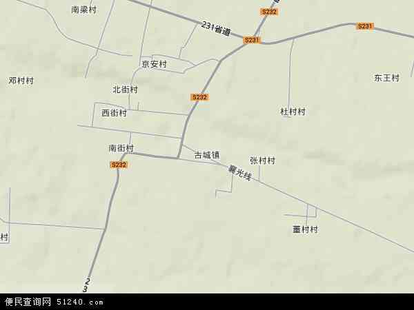 山西省临汾市襄汾县古城镇地图(地图)