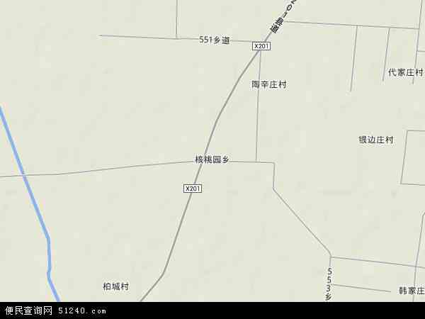 中国河北省邢台市广宗县核桃园乡地图(卫星地图)图片
