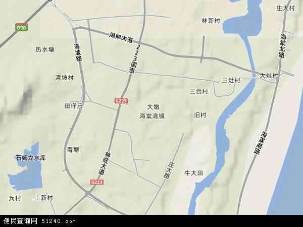 海南省三亚市海棠湾镇地图(地图)