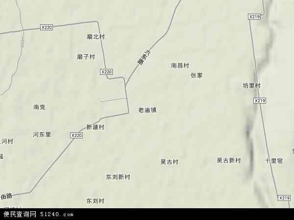 中国陕西省渭南市富平县老庙镇地图(卫星地图)图片