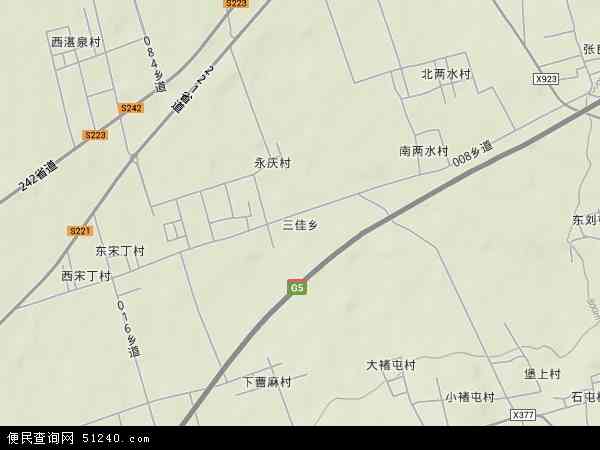 中国山西省晋中市介休市三佳乡地图(卫星地图)图片