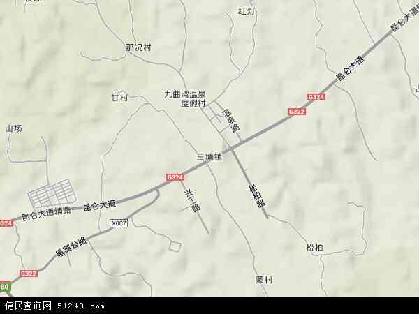 中国广西壮族自治区南宁市兴宁区三塘镇地图
