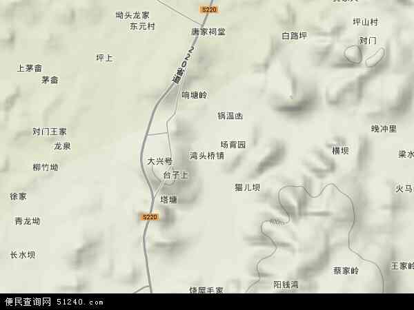 中国湖南省邵阳市武冈市湾头桥镇地图(卫星地图)图片