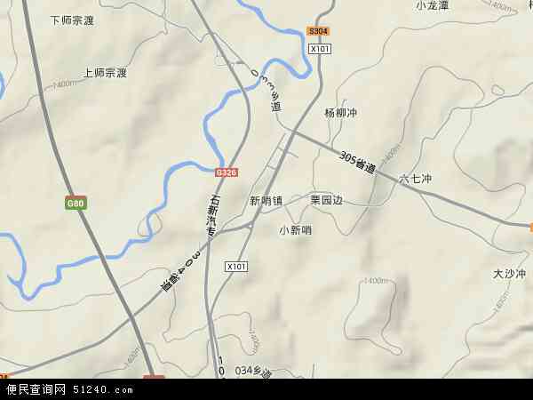 中国云南省红河哈尼族彝族自治州弥勒市新哨镇地图(卫星地图)图片
