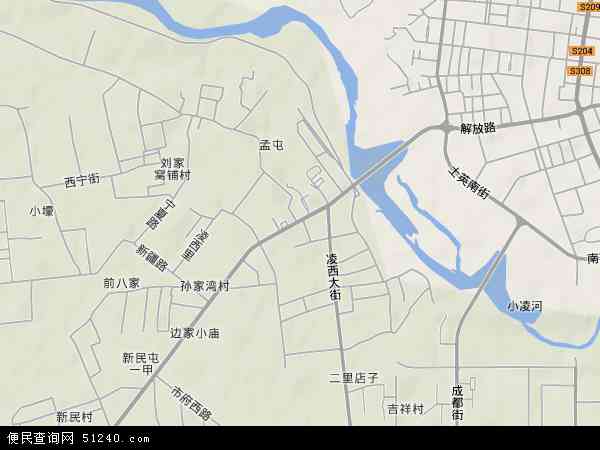 中国辽宁省锦州市太和区新民乡地图(卫星地图)图片