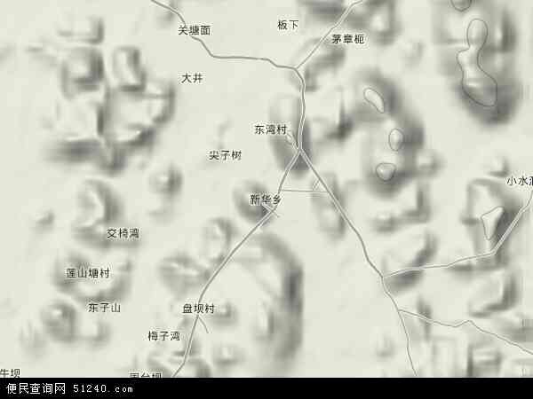 壮族自治区贺州市富川瑶族自治县新华乡地图(