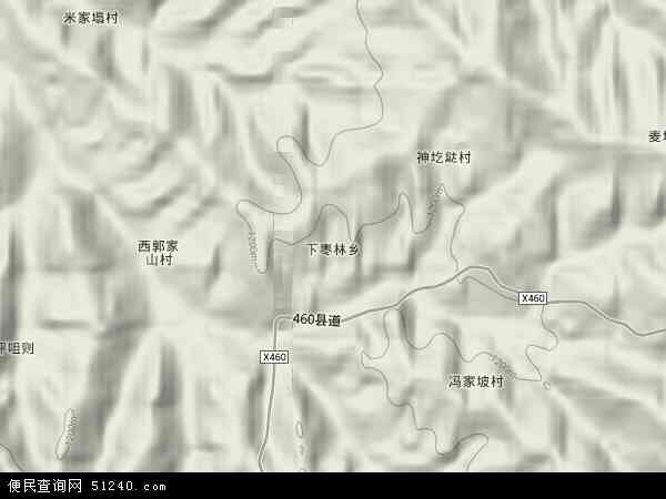 下枣林乡地图 - 下枣林乡卫星地图 - 下枣林乡高