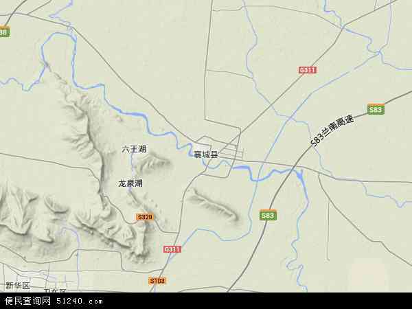 河南省许昌市襄城县地图(地图)