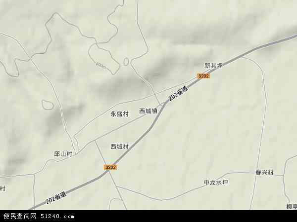 中国吉林省延边朝鲜族自治州和龙市西城镇地图(卫星地图)图片