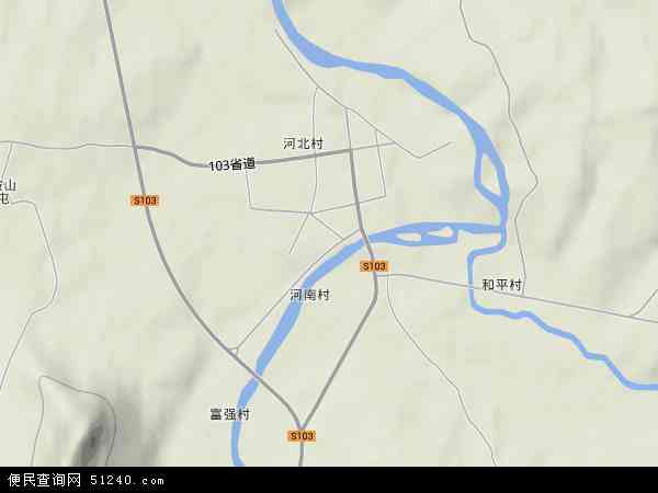中国吉林省通化市辉南县样子哨镇地图(卫星地图)图片