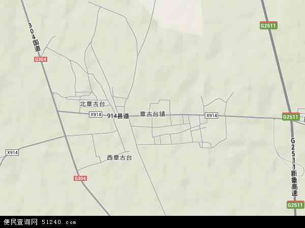 中国辽宁省阜新市彰武县章古台镇地图(卫星地图)图片
