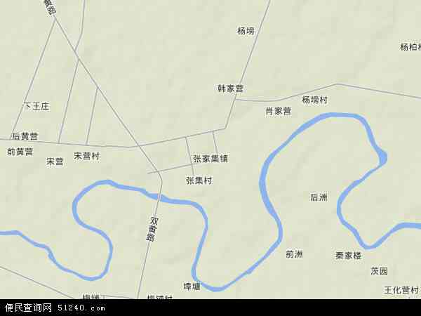 湖北省襄阳市襄州区张家集镇地图(地图)