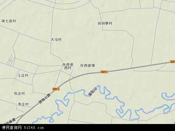 中国河北省邯郸市永年县张西堡镇地图(卫星地图)图片