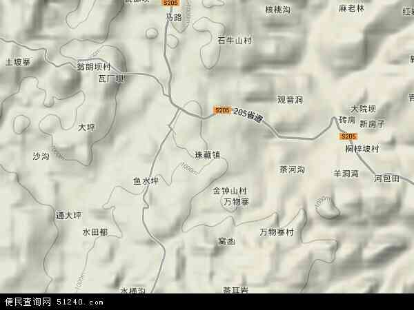 贵州省黔南布依族苗族州瓮安县珠藏镇地图(地图)