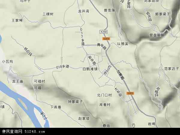 云南省昭通市巧家县白鹤滩镇地图(地图)