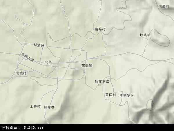 中国河南省安阳市林州市东岗镇地图(卫星地图