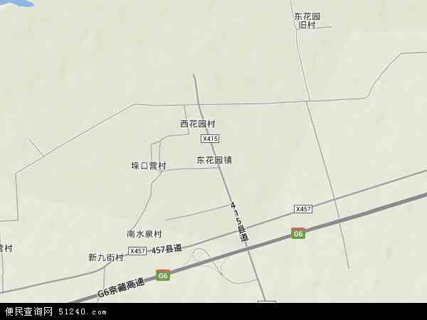 中国河北省张家口市怀来县东花园镇地图(卫星地图)图片